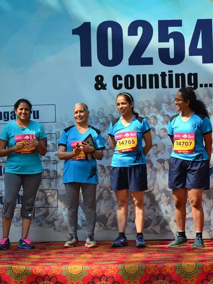 Family is a big part of our running community. Here are three generations of my family, led by my 78 year old mother in law, all completing the TCS World 10K.