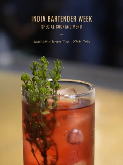 Announcing our special cocktail menu for India Bartender Week.