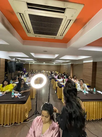 The view from the stage at my Bangalore masterclass. I love seeing so many faces focused and ready to absorb new techniques.