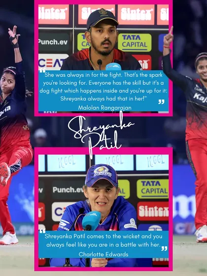 When top coaches like Malolan Rangarajan and Charlotte Edwards praise a player's fighting spirit, you know they are special. This is the kind of reputation we help our players build in the competitive WPL environment.