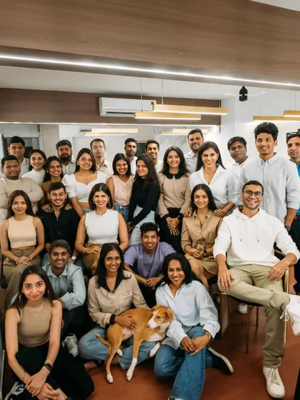 A photo of my amazing team. My goal is to share everything openly and build a community where we all grow stronger together.