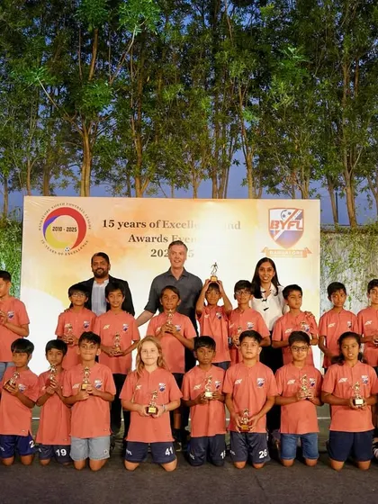 Celebrating every player at BYFL. Our U11 and U9 squads with their individual awards.