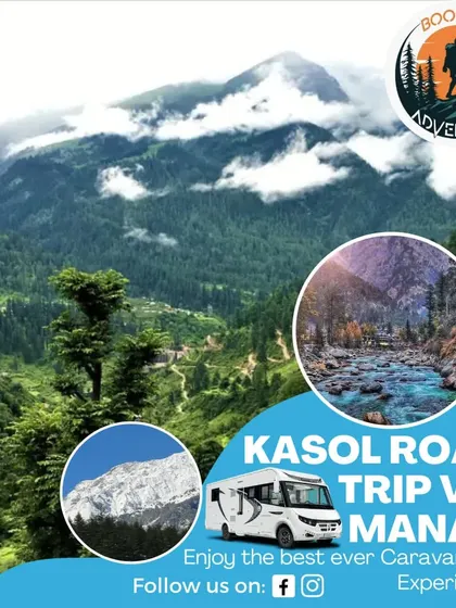 Ready for a mountain adventure? Our curated road trips take you through the stunning landscapes of Kasol and Manali, with the caravan as your comfortable basecamp for exploration.