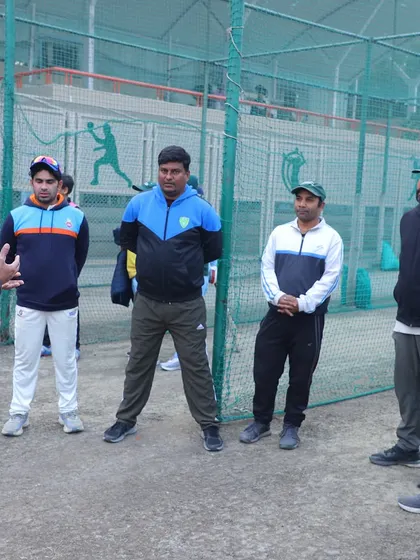 Chief Guest Ajay Ratra sharing his experiences with our academy coaches. These interactions are crucial for keeping our training methods aligned with the highest standards of cricket.