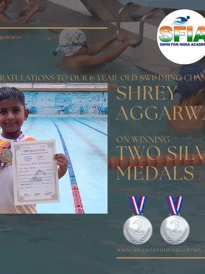 Congratulations to our 6-year-old champion, Shrey Aggarwal, on winning two silver medals. His effort and success at such a young age are truly commendable.