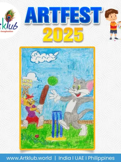 Another great Tom and Jerry piece from our junior division, this time playing cricket.
