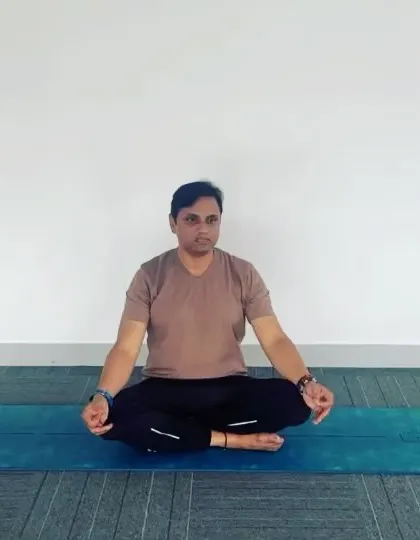 Leading a meditation session, focusing on breath and presence. These are the foundational skills for managing stress and improving mental health.