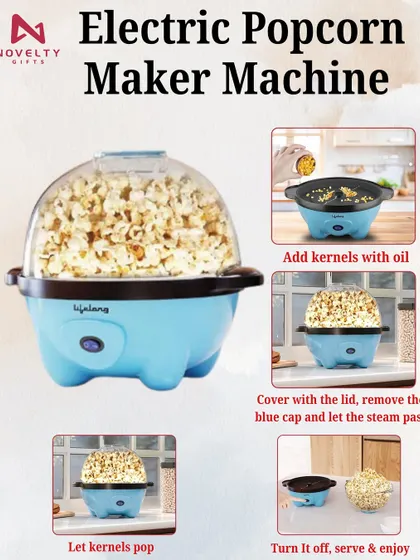 A fun and unique gift idea. This electric popcorn maker from Lifelong is perfect for office pantries or as a quirky gift for employees to take home.