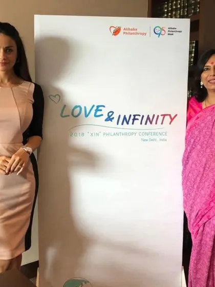 Standing with actor and activist Gul Panag at the 'Love & Infinity' Philanthropy Conference. It is crucial for strong women to stand together and use their platforms to advocate for change and uplift other women.