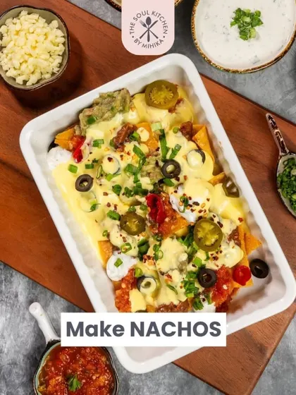 Or, you can create the ultimate loaded nachos, perfect for sharing.