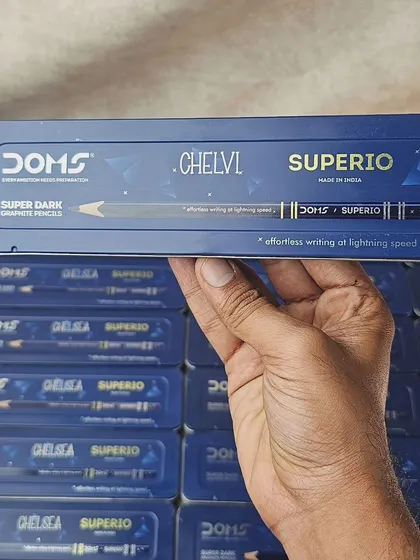 A great return gift idea, this DOMS Superio pencil set comes in a metal tin that can be personalized with a name.