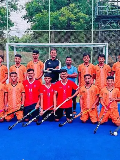 Our hockey team in Ranchi, Jharkhand, for the All India Inter Zone Championships. This level of exposure is crucial for player development.