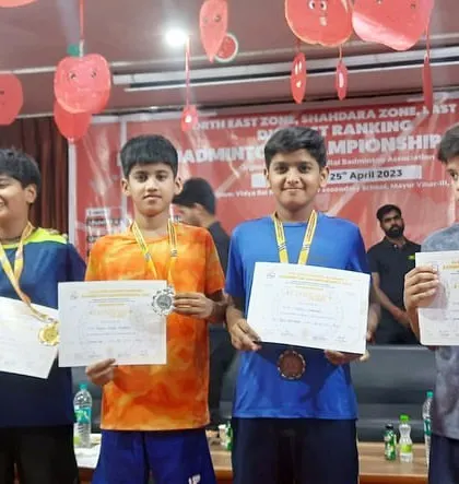 More of our champions at the Delhi District Badminton Championships award ceremony. Their collective success across multiple categories is a testament to our training program.