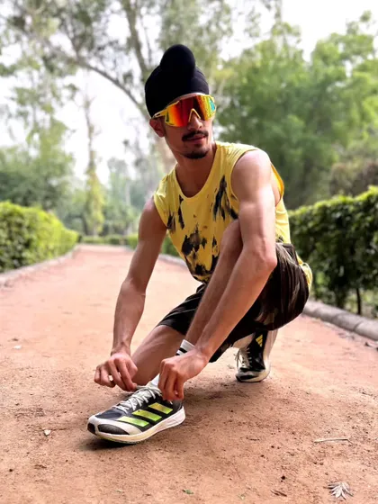 Getting ready for a run. Staying active and maintaining a high level of fitness is a year-round commitment.