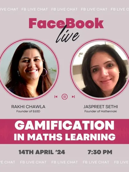 A promotional graphic for the gamification talk, explaining how this approach nurtures not just academic skills but also life skills like problem-solving and perseverance.
