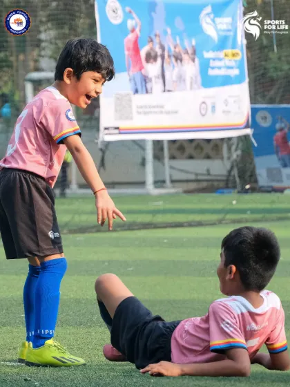 This moment of sportsmanship between two young players captures the heart of our academy. We teach our players that football is more than a game; it's about respect, friendship, and building character.
