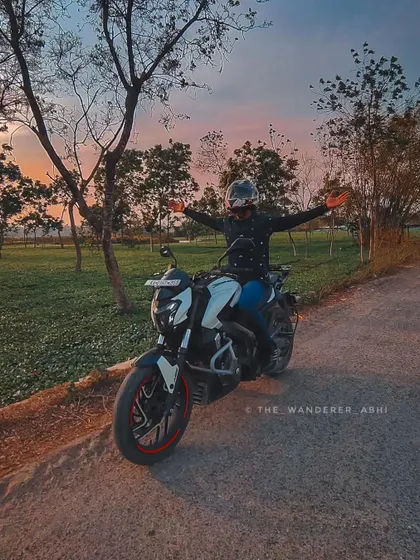The feeling of pure joy and freedom while chasing sunsets on two wheels.