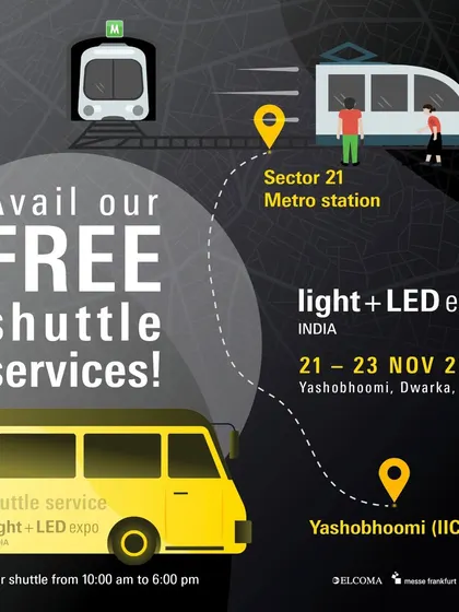 Avail our free shuttle services from Sector 21 Metro station for a stress-free and comfortable commute to the expo.
