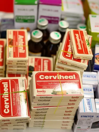 A look at the Ayurvedic medicines and supplements we provided for free during our bone health camp. We use carefully sourced, high-quality herbal remedies in our practice.