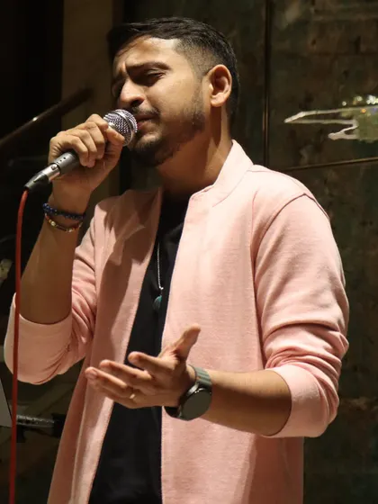 Another moment of being lost in the song. I pour my heart into every performance, no matter how big or small.