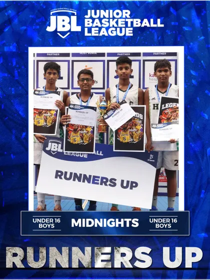 Celebrating the Midnights, our Under 16 Boys Runners-Up. Their hard work and passion were evident in every single game they played.