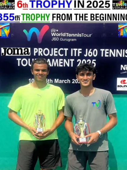 Reaching the singles final and winning the doubles at the J60 ITF tournament in Gurugram.