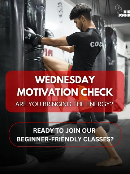 It's Wednesday, time for a motivation check. Are you bringing the energy? It's never too late to start. Join our beginner-friendly classes.