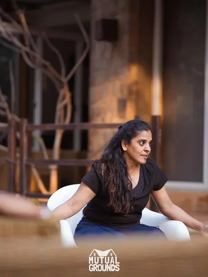 In conversation with my students. I believe in creating a space where we can have open discussions about dance, creativity, and life.