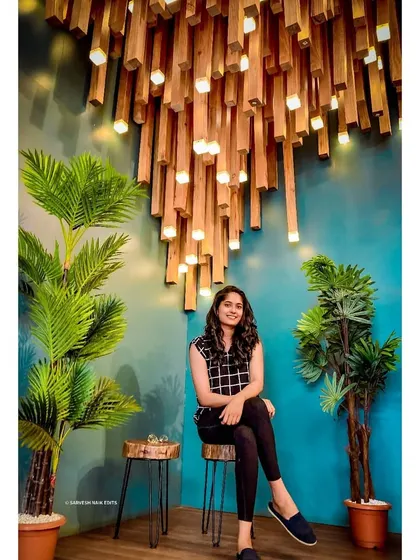 Here is another look at that stunning wooden light fixture. I'm always inspired by creativity and beautiful aesthetics.