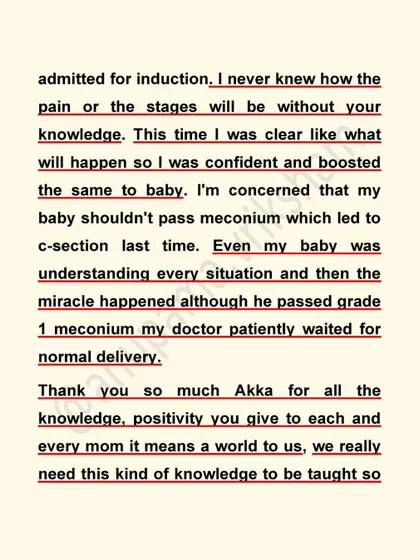 Knowing what to expect during labor makes all the difference. This mother was able to remain confident and communicate with her baby, leading to a successful VBAC despite a previous C-section for meconium.