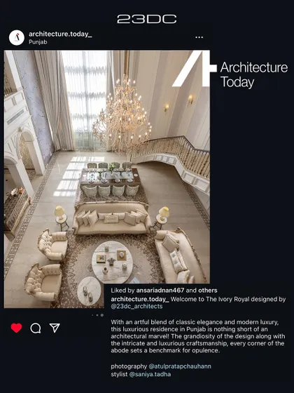 Architecture Today showcased The Ivory Royale, describing it as an "artful blend of classic elegance and modern luxury." This feature recognized the project as a new benchmark for opulence and luxurious craftsmanship.