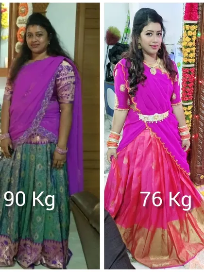 Consistency is the mother of all success. This incredible transformation from 90 kg to 76 kg is proof of that. We celebrate every milestone with our members on their fitness journey.