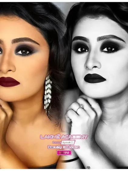 Elegance in monochrome. This black and white divine makeup look is a powerful demonstration of how to create drama and dimension using only shades of black, white, and grey.