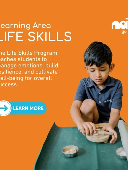 A graphic highlighting our Life Skills program, which teaches students to manage emotions, build resilience, and cultivate well-being. This is a core part of my philosophy of nurturing well-rounded individuals.