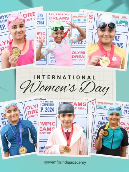 To all the girls who dive in and give their all, we celebrate you. Happy International Women's Day from our swim family.