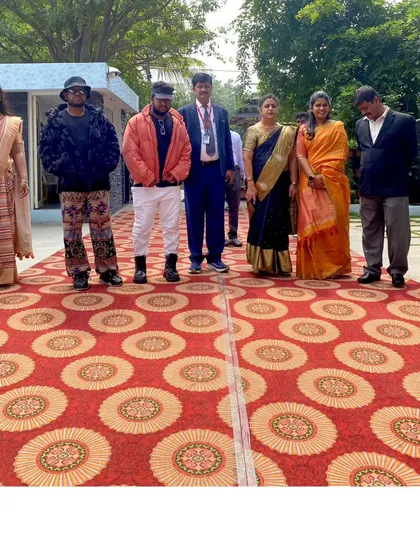 Standing with the organizing committee and faculty at MS Ramaiah Institute of Management. I'm always grateful for the warm welcome and the opportunity to contribute to their events 💫