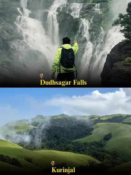 My list of 10 must-do monsoon treks in Karnataka, featuring the iconic Dudhsagar Falls and the beautiful Kurinjal trek.