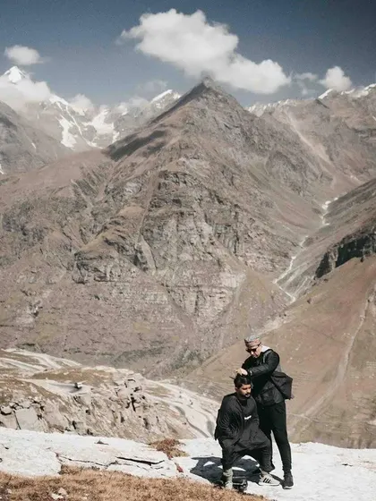 A throwback to a signature Nomad Barber scenic trim in the mountains of Rohtang Pass. Barbering has taken me to some incredible places.