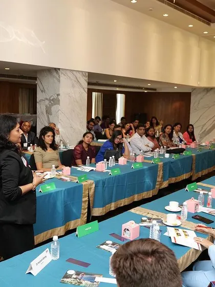 Presenting my business to a group of successful entrepreneurs is always a thrill. It's a chance to share my passion for image consulting and demonstrate its value in the professional world.