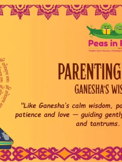Parenting with Ganesha's wisdom. We believe in guiding children with patience and love, a philosophy we share with our parent community through inspirational messages.