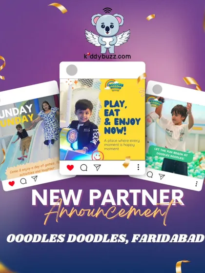 Ooodles Doodles in Faridabad is a place where every moment is a happy moment. This partner venue is perfect for a fun-tastic party with sliding, bouncing, and playing.