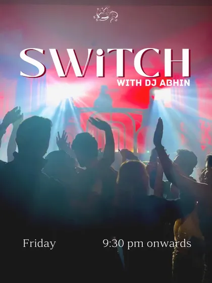 Kicking off the new year of SWITCH with DJ Abhin. This poster captures the high-energy, dance-focused vibe of the event.