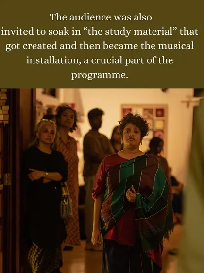 A glimpse into the musical installation from the "Many Moons" premiere. The audience is invited to walk through and experience the soundscape, a unique and experimental format we love to support.