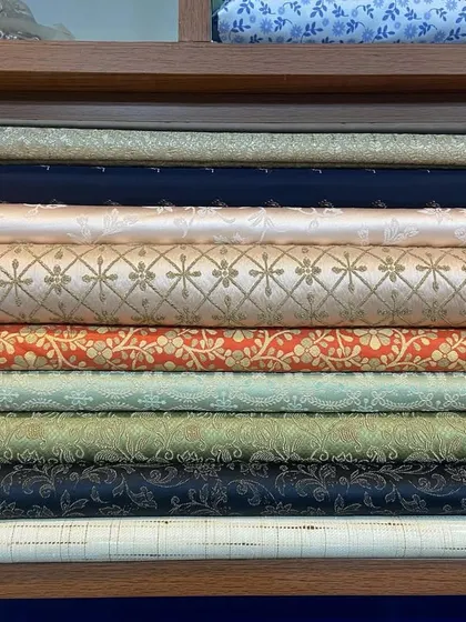 A look at my curated collection of brocade and jacquard fabrics, ideal for creating designer sherwanis, kurtas, and Indo-Western blazers for any celebration.