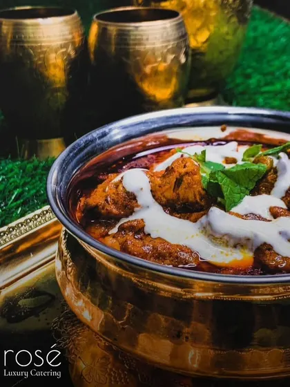 A bowl of our classic butter chicken, rich, creamy, and full of flavor. After more than 15 years in the business, we have perfected our recipes to deliver an unforgettable taste.