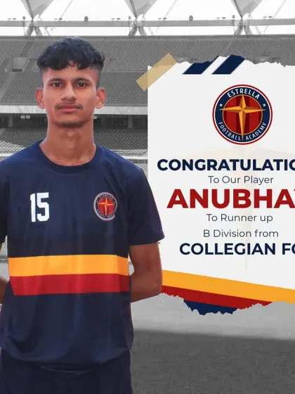 Congratulations to our player Anubhav for his success with Collegian FC in the B Division league. I am proud to see our players excel even outside the academy.