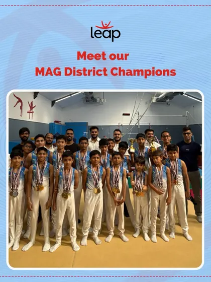 We are incredibly proud of our Men's Artistic Gymnastics (MAG) champions. This group photo captures the dedication and team spirit that led to seventeen of our boys qualifying for the State championships. Their success is a testament to their hard work and perseverance.