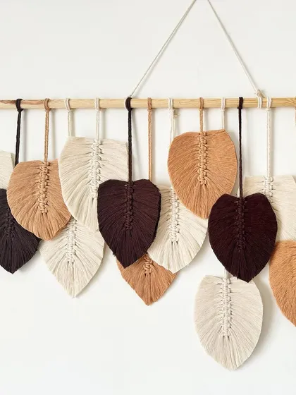The different shades of brown and cream in this piece complement each other beautifully.