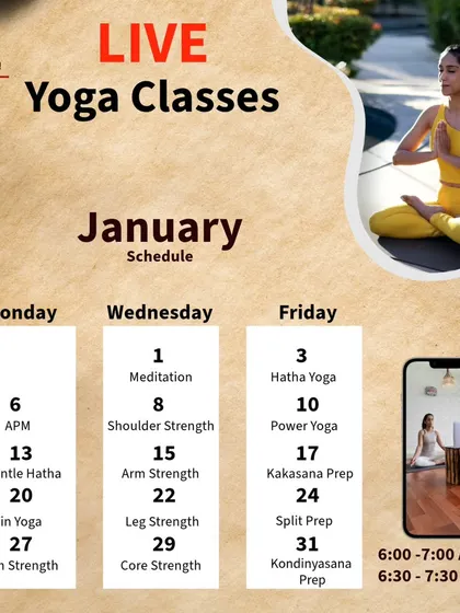 January's theme was Power Yoga. We focused on learning new asanas and building intensity to start the year strong.