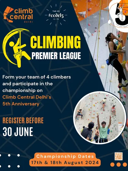 Ready to join the league? This poster has all the details you need to register for the Climbing Premier League. Form your team, sign up before the deadline, and get ready for an unforgettable competition experience.
